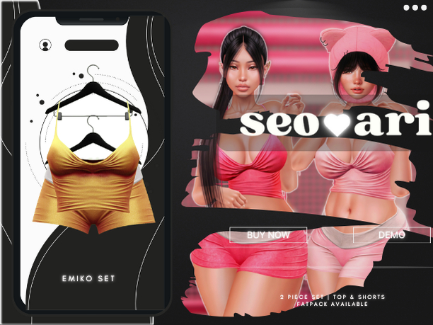 seoari . Emiko Set Yellow - [ADD]