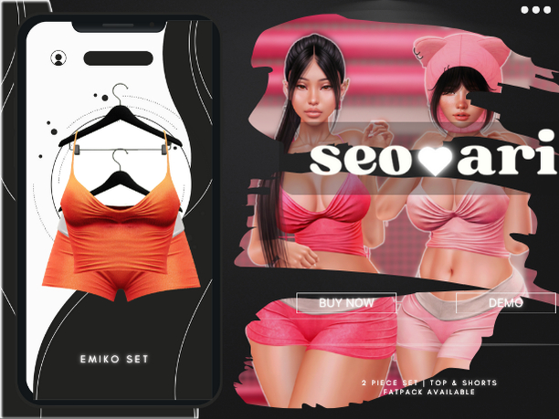 seoari . Emiko Set Orange - [ADD]