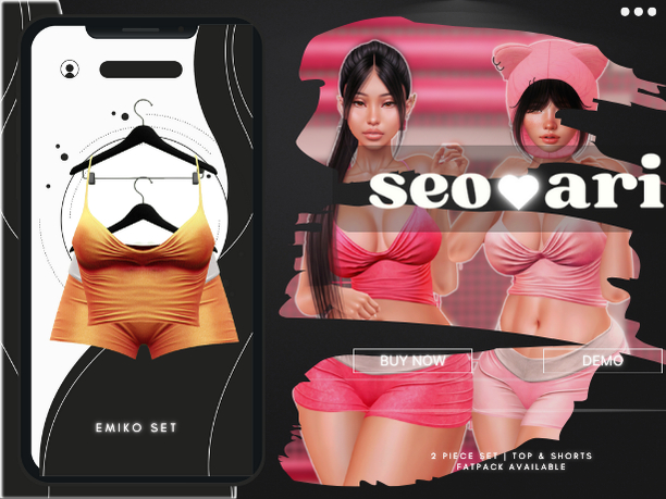 seoari . Emiko Set Mustard - [ADD]