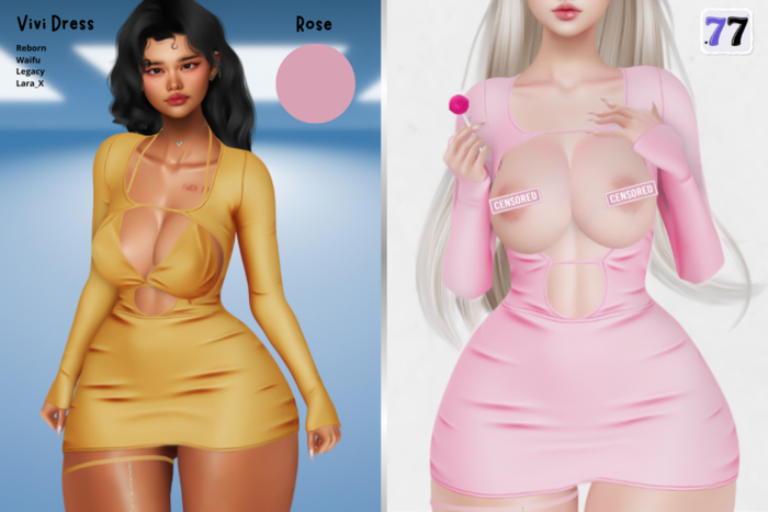 77Store - Vivi Dress - Rose