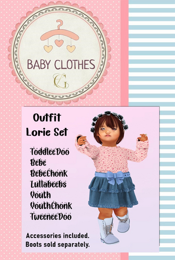 *BABY CLOTHES GL* Outfit Lorie Blue Set