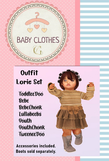 *BABY CLOTHES GL* Outfit Lorie Brown Set