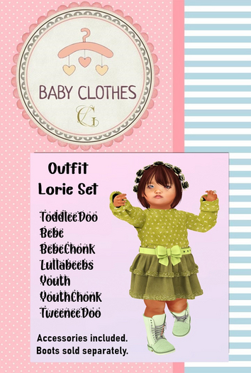*BABY CLOTHES GL* Outfit Lorie Pitachio Set