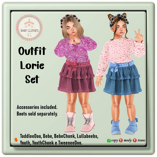 *BABY CLOTHES GL* FATPACK Outfit Lorie Set