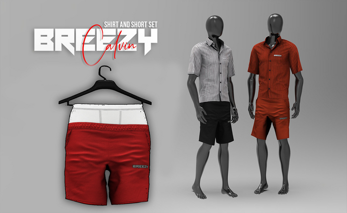 BREEZY - Calvin . Short ''Red''