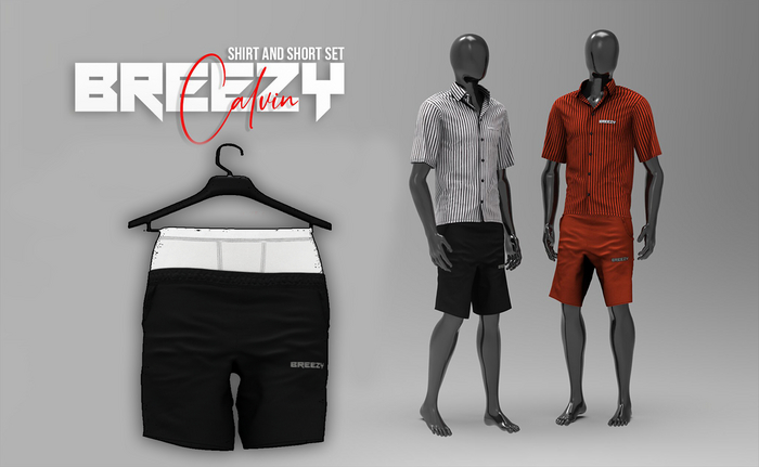 BREEZY - Calvin . Short ''Black''