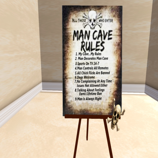 Message Easel Man Cave