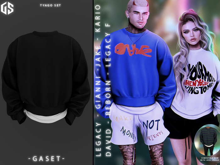 GASET - BLACK TYAGO SWEATER