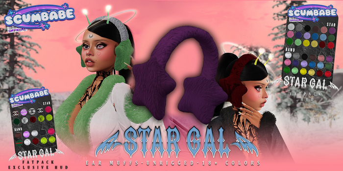 .:[SB]:. Star Gal Muffs Fuchsia