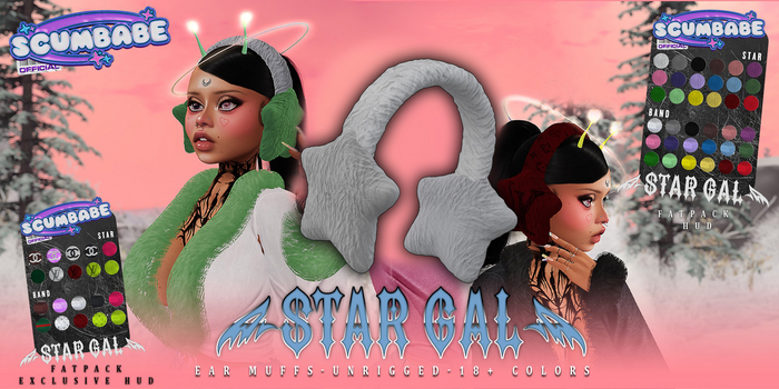 .:[SB]:. Star Gal Muffs White