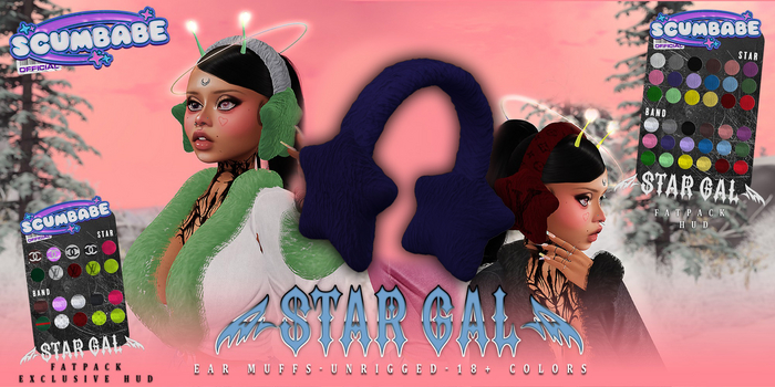 .:[SB]:. Star Gal Muffs Indigo