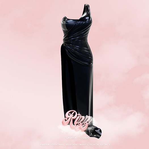 "RIZZ" X "LAURENT" GOWN - SLATE