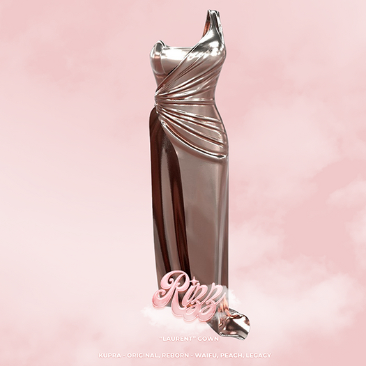 "RIZZ" X "LAURENT" GOWN - PINK CHAMPAGNE