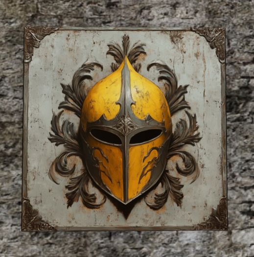 Knight Helmet Wall Panel