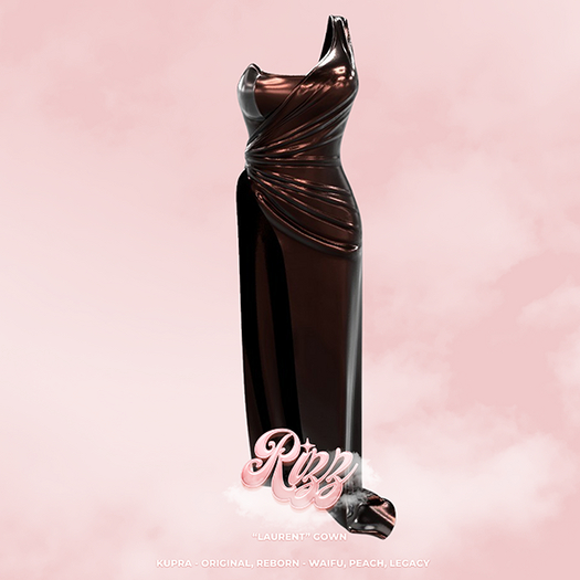 "RIZZ" X "LAURENT" GOWN - BROWNIE