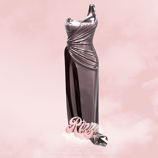 "RIZZ" X "LAURENT" GOWN - BLUSH