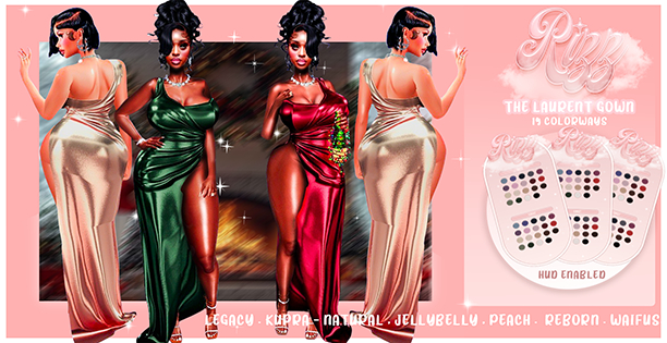 "RIZZ" X "LAURENT" GOWN - FATPACK