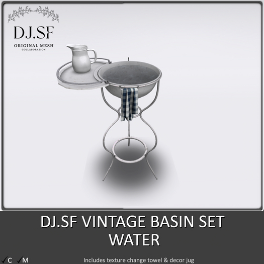 DJ.SF VINTAGE BASIN - WATER - BOXED