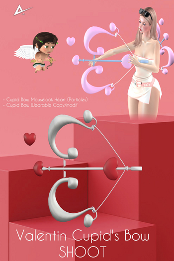  ❤️❤️Akikazu Valentine Cupid's Bow Love Shoot  White