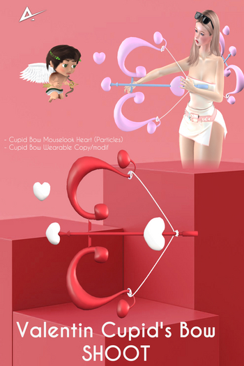❤️❤️Akikazu Valentine Cupid's Bow Love Shoot Red
