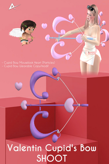 ❤️❤️Akikazu Valentine Cupid's Bow Love Shoot Purple