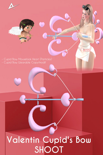 ❤️❤️Akikazu Valentine Cupid's Bow Love Shoot Pink