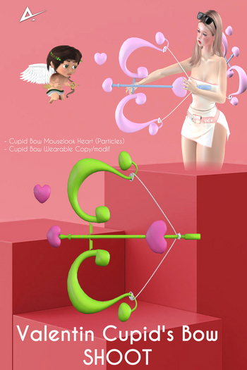 ❤️❤️Akikazu Valentine Cupid's Bow Love Shoot Green