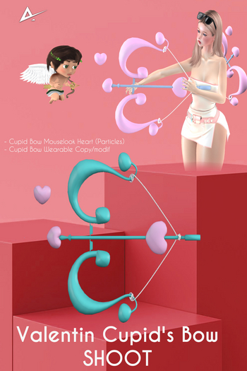 ❤️❤️Akikazu Valentine Cupid's Bow Love Shoot Blue