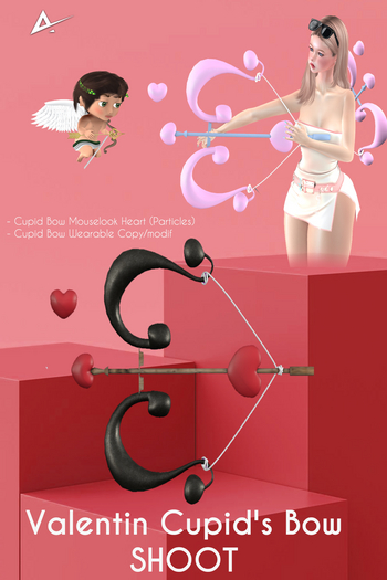 ❤️❤️Akikazu Valentine Cupid's Bow Love Shoot Black