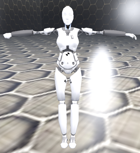FP Female Robot 2025 edition mesh avatar tiny 0.28m