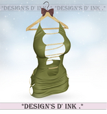 Aisyah Dress Green Olive
