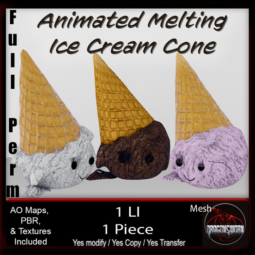 Full Perm Animated Melting Ice Cream