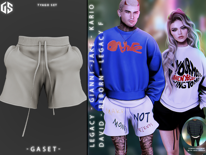 GASET - OFF WHITE TYAGO SHORT