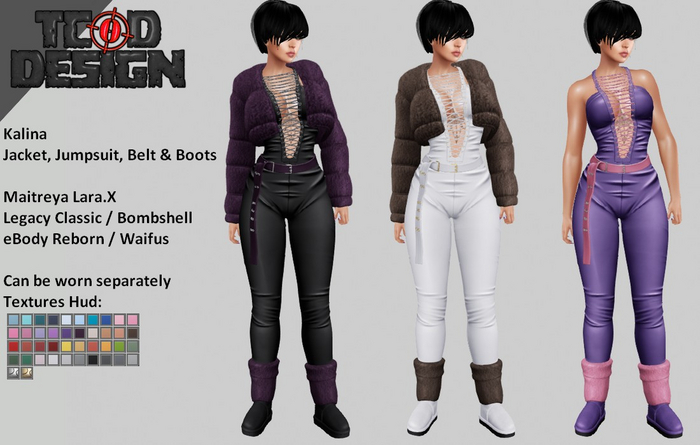 Jacket, Jumpsuit, Belt & Boots ~ Kalina