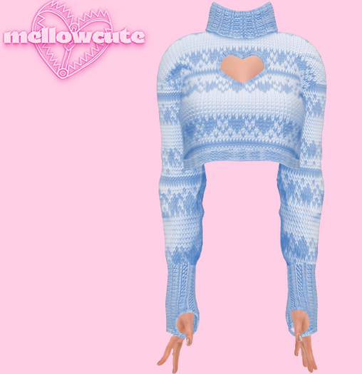mellowcute-citrine sweater-blue