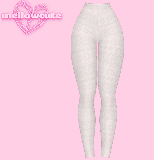 mellowcute-citrine leggins-white