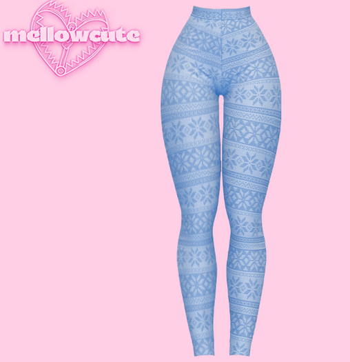 mellowcute-citrine leggins-blue