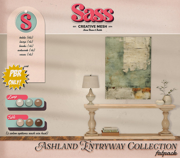 Sass (Ashland Entryway Collection) fatpack 