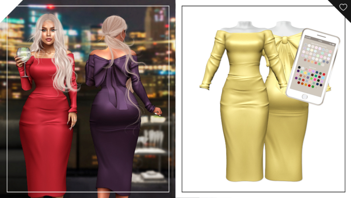 Havoc . January Dress . Yellow