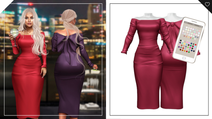 Havoc . January Dress . Cranberry