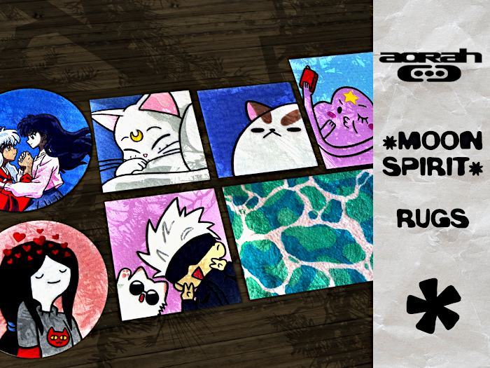 "AORAH" - "MOON SPIRIT" Rugs (FATPACK)