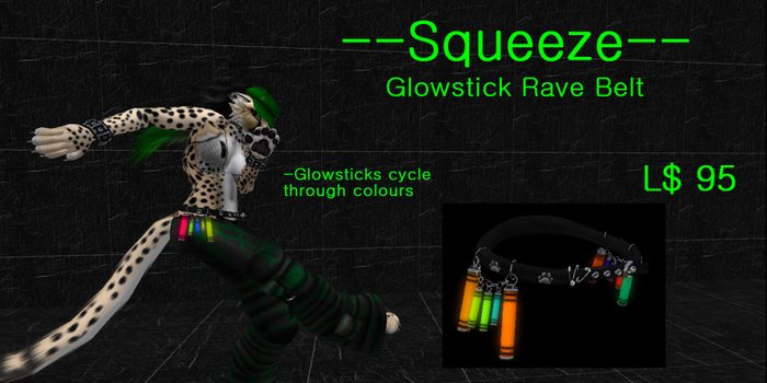 --Squeeze-- Glowstick Rave Belt   (L$ 95)