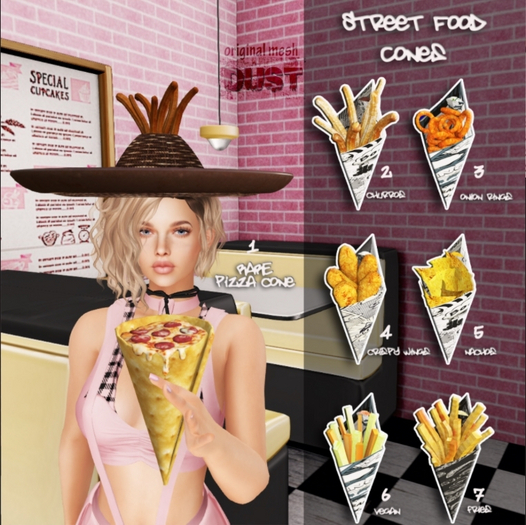 1 DUST: Pizza Cone RARE