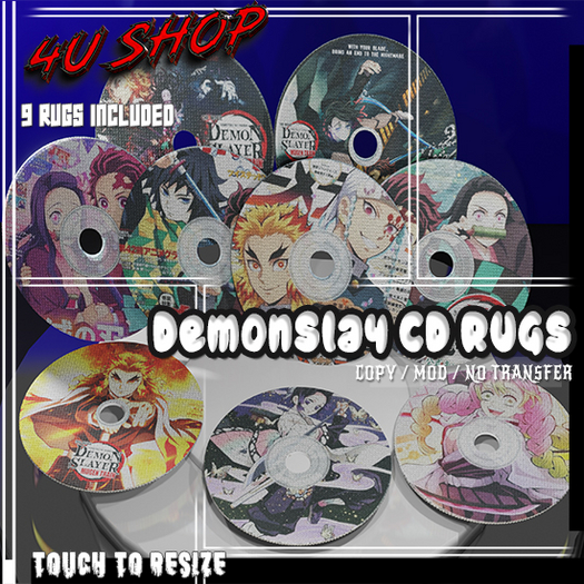 4UShop- DemonSlay CD Rugs Pack