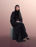3D Mesh Full Prime 3D PEOPLE A girl sitting wearing Arabic clothes 26775672 