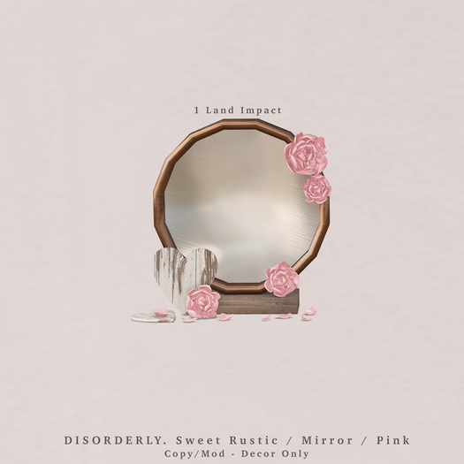 DISORDERLY. / Sweet Rustic / Mirror / Pink