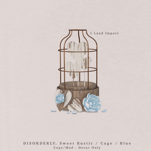 DISORDERLY. / Sweet Rustic / Cage / Blue