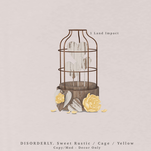 DISORDERLY. / Sweet Rustic / Cage / Yellow