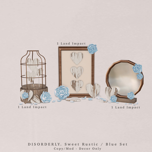 DISORDERLY. / Sweet Rustic / Blue Set