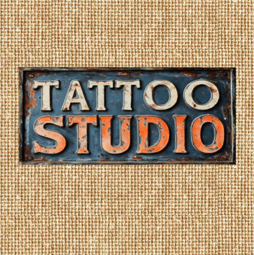 Vintage Tattoo Studio Sign